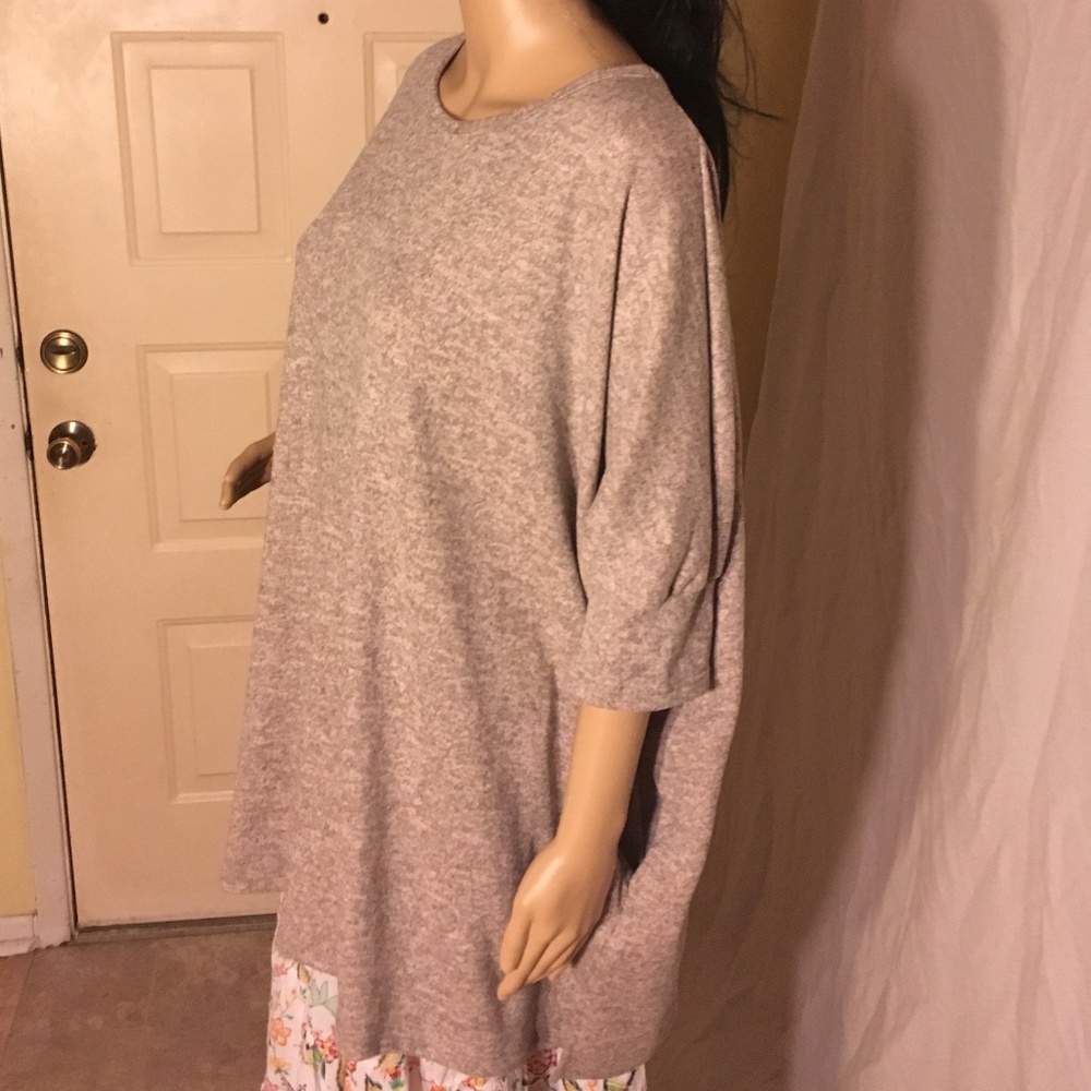 Riah Fashion tunic with pockets gray size XL - Picture 4 of 4